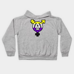 Anarcho-Nonbinarism Kids Hoodie